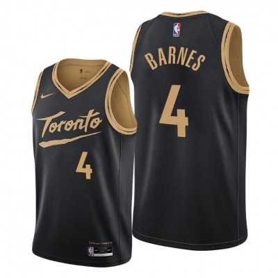 Toronto Raptors #4 Scottie Barnes Youth Black NBA Swingman 2020-21 City Edition Jersey
